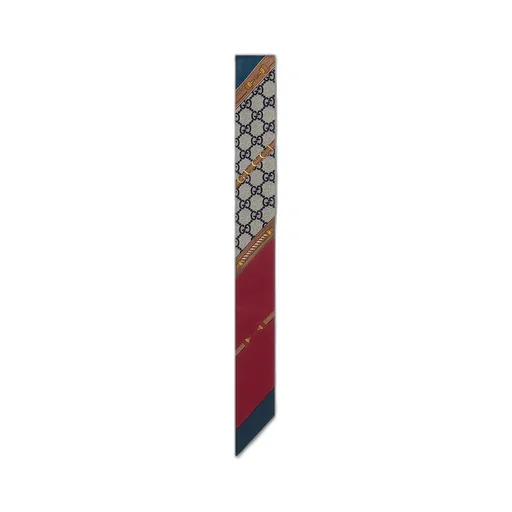 Gucci Heritage Print Silk Ribbon