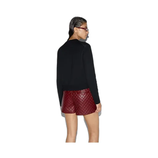 Wool Jacquard Cardigan With Intarsia