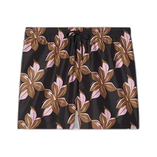 Printed Technical Poplin Swim Short