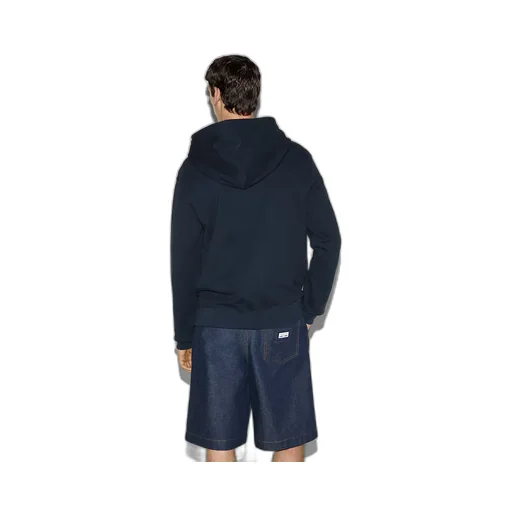 Printed Cotton Jersey Hooded Sweatshirt