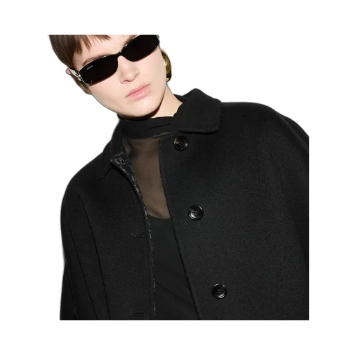 Reversible Gg Silk Wool Coat