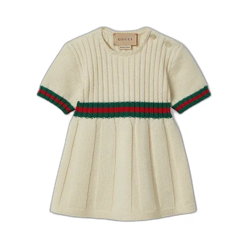Baby Wool Dress With Web