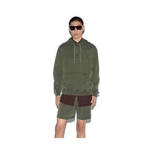 Embroidered Cotton Jersey Hooded Sweatshirt