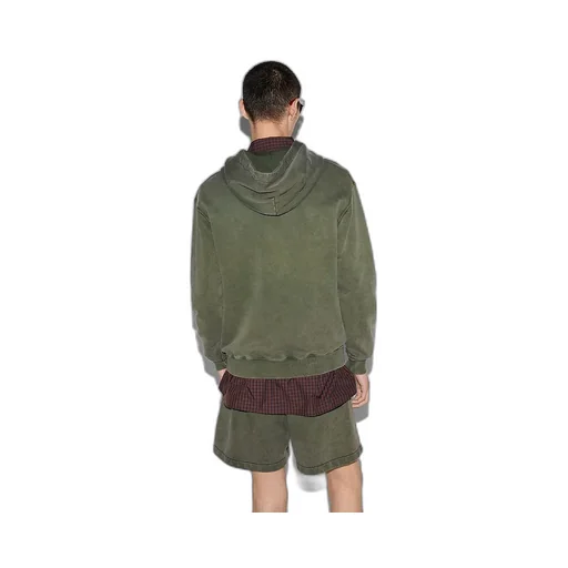 Embroidered Cotton Jersey Hooded Sweatshirt