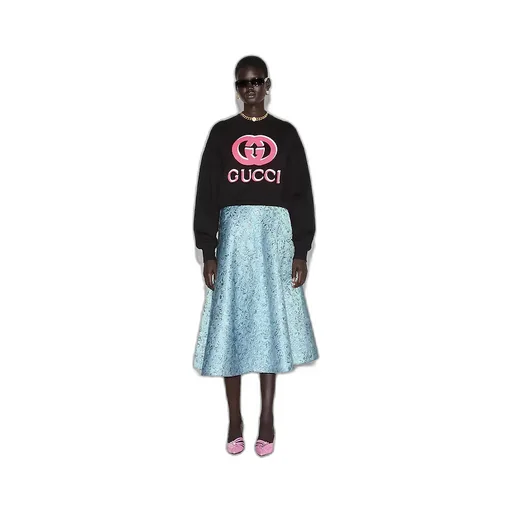 Printed Cotton Jersey Sweatshirt