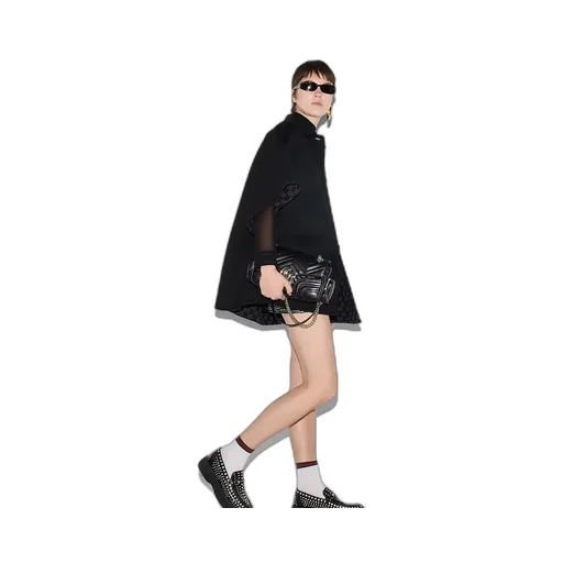 Reversible Gg Silk Wool Coat