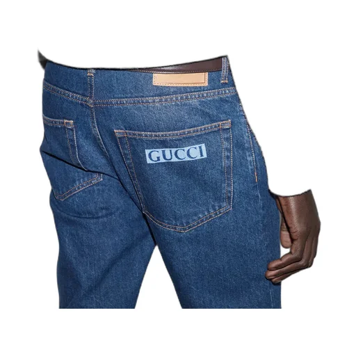 Tapered Denim Pant With Web