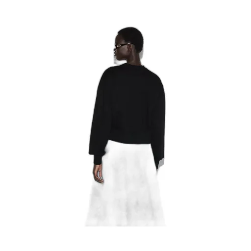 Cotton Jersey Sweatshirt With Embroidery
