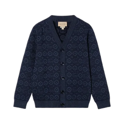 Children's Double G Wool Viscose Cardigan