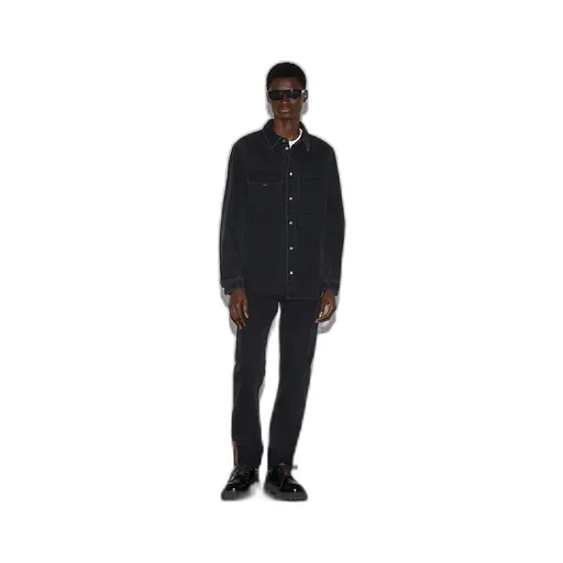 Denim Shirt With Gucci Embroidery