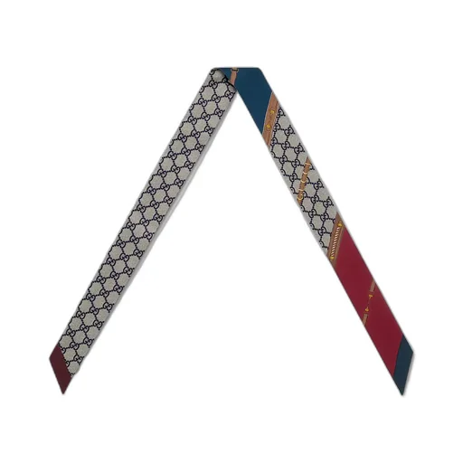 Gucci Heritage Print Silk Ribbon