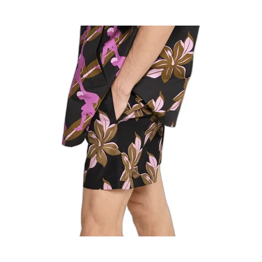 Printed Technical Poplin Swim Short