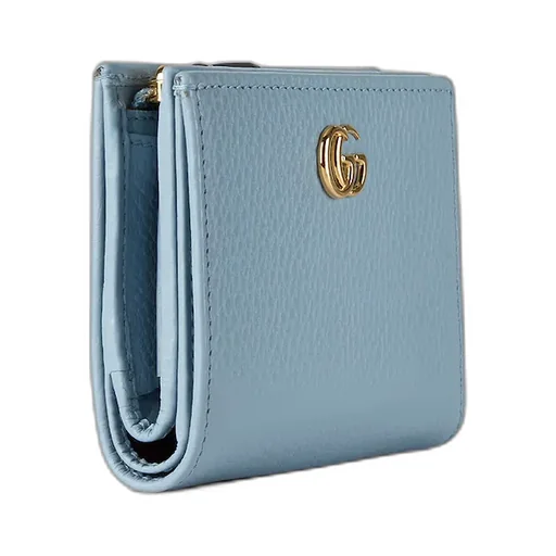 Bi-Color Gg Marmont Small Wallet