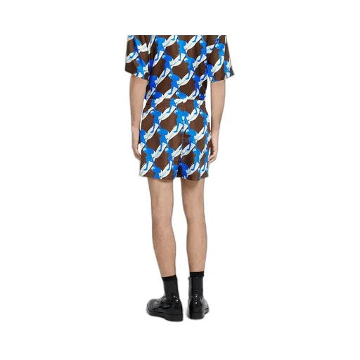 Printed Technical Poplin Swim Short