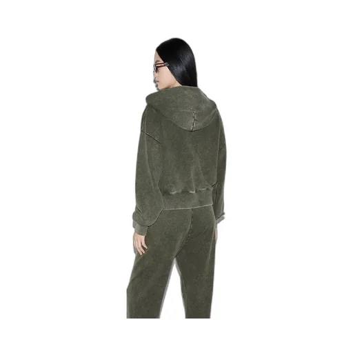 Embroidered Cotton Jersey Hooded Sweatshirt