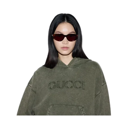 Embroidered Cotton Jersey Hooded Sweatshirt