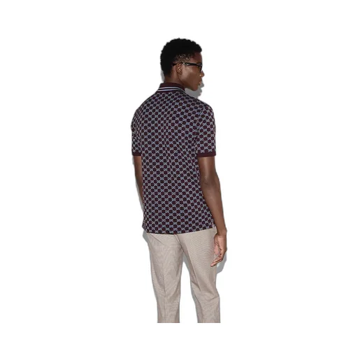 Gg Cotton Piquet Jacquard Polo Shirt
