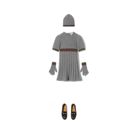 Children's Wool Dress With Web