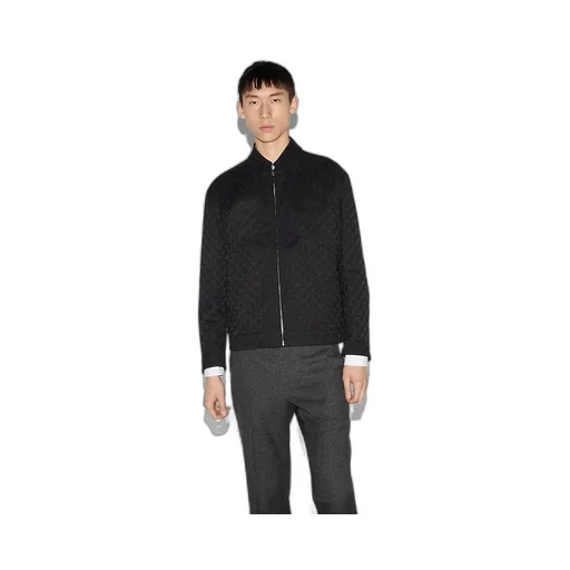 Reversible Nylon And Gg Canvas Jacket