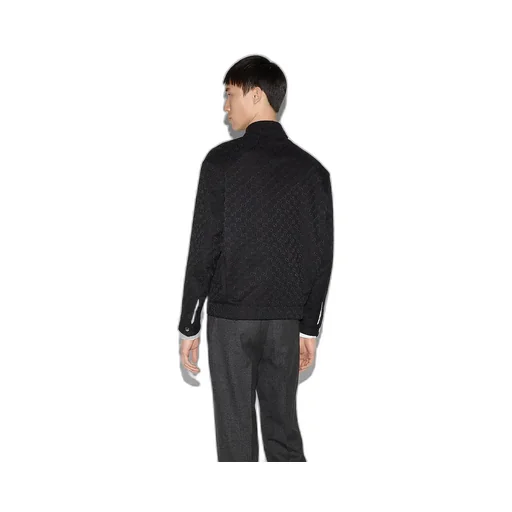 Reversible Nylon And Gg Canvas Jacket