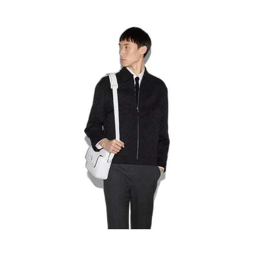 Reversible Nylon And Gg Canvas Jacket