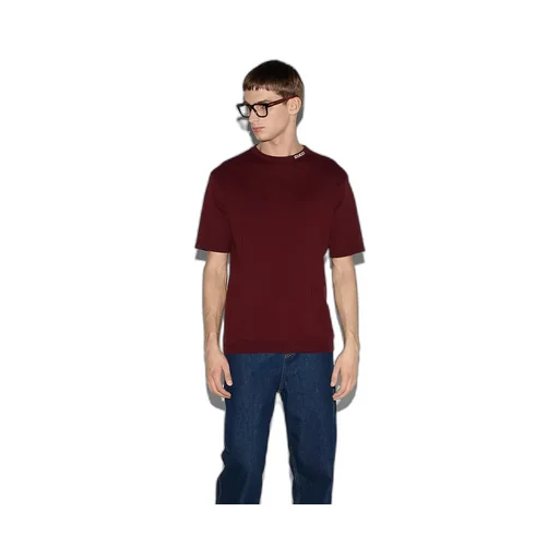 Silk Cotton T-Shirt With Gucci Intarsia