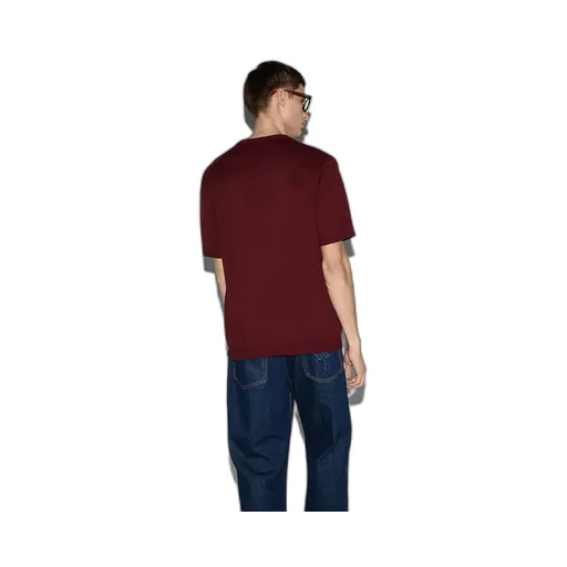 Silk Cotton T-Shirt With Gucci Intarsia