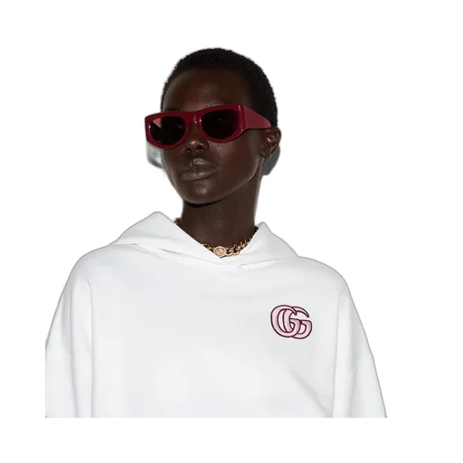 Embroidered Cotton Jersey Hooded Sweatshirt
