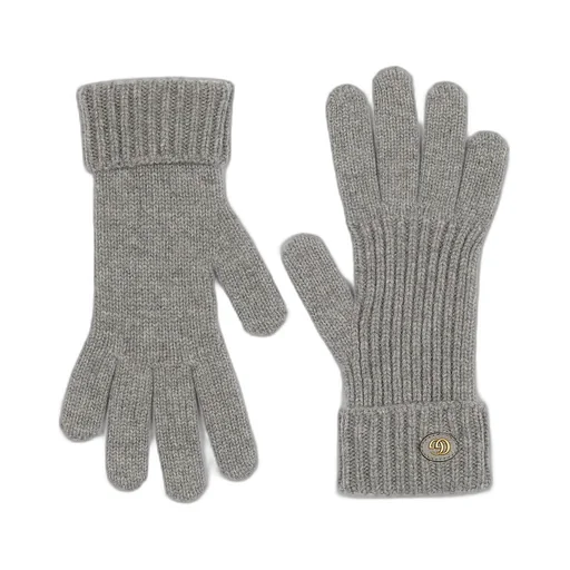 Wool Cashmere Gloves With Double G