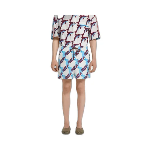 Printed Technical Poplin Swim Short