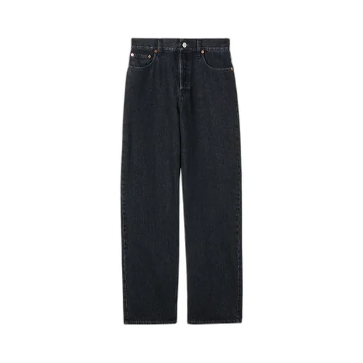 Denim Pant With Gucci Label