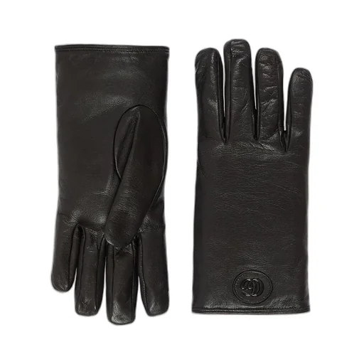 Leather Gloves With Double G
