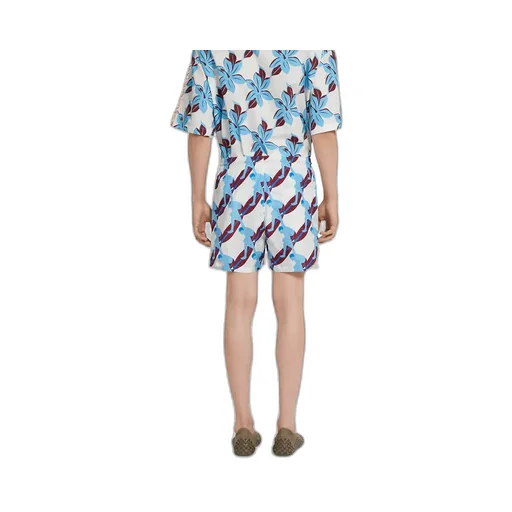 Printed Technical Poplin Swim Short