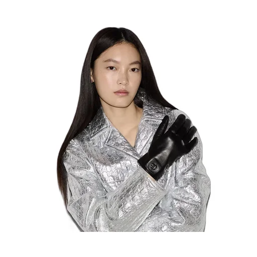 Leather Gloves With Double G