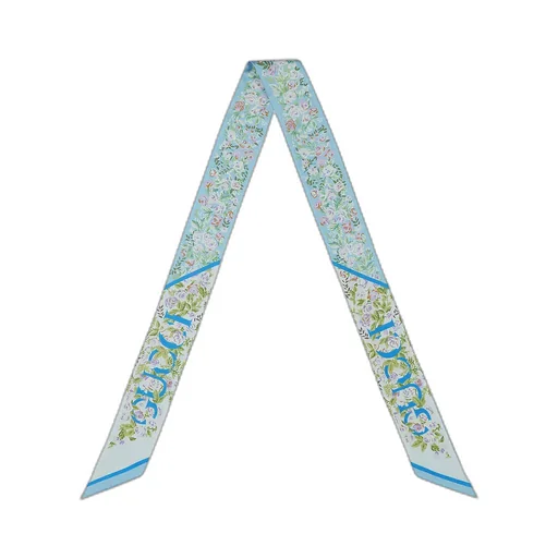 Printed Silk Neck Bow