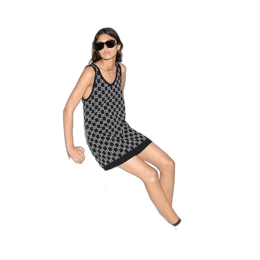 Gg Wool Jacquard Mini Dress