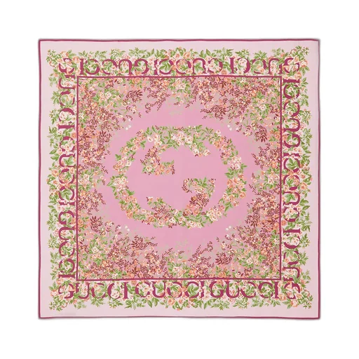 Printed Silk Twill Carré
