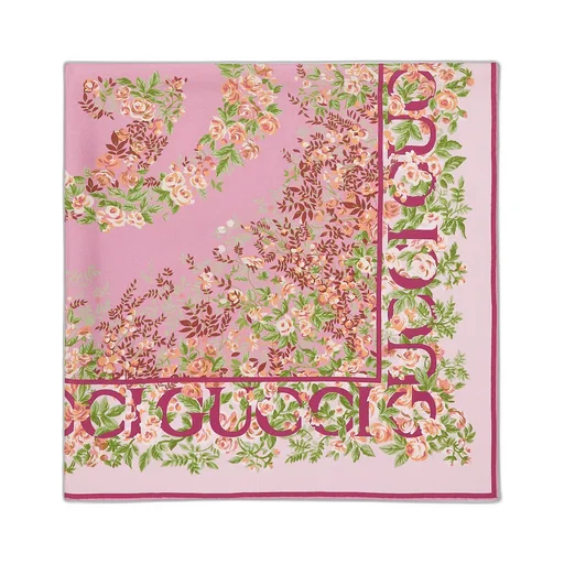 Printed Silk Twill Carré