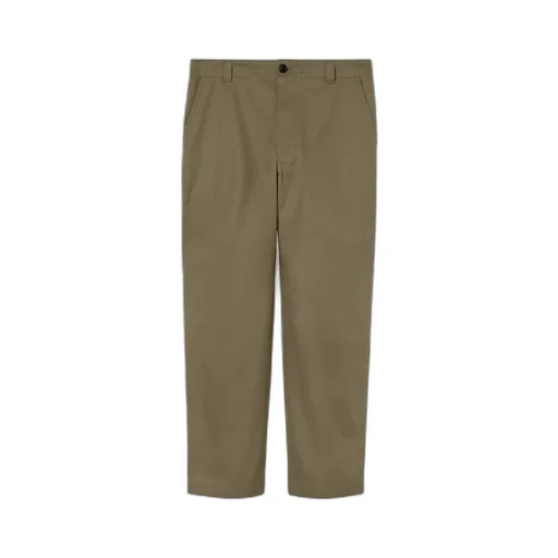 Cotton Twill Trousers With Web