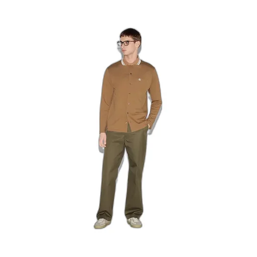 Cotton Twill Trousers With Web