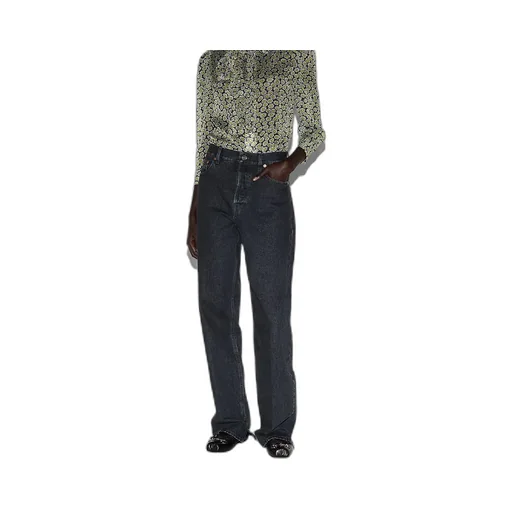 Denim Pant With Gucci Label