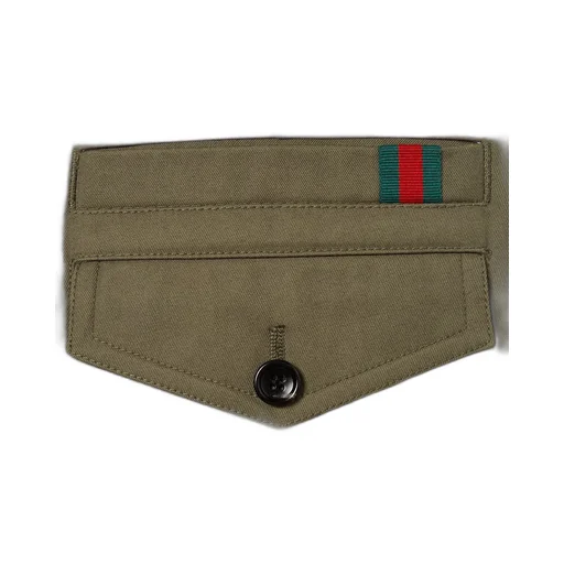 Cotton Twill Trousers With Web