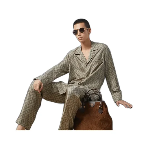 Gg Printed Silk Shirt