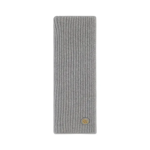 Wool Cashmere Scarf With Double G