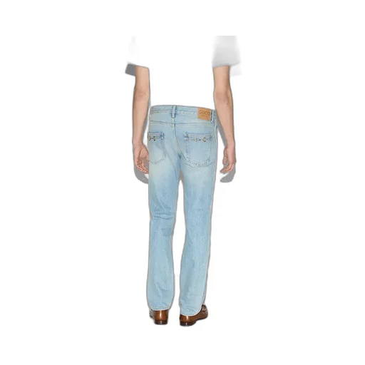 Tapered Denim Trousers