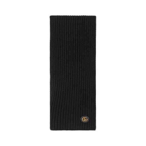 Wool Cashmere Scarf With Double G