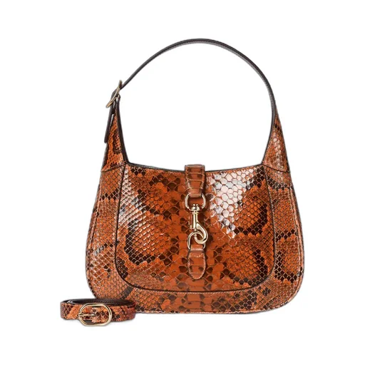 Gucci Jackie Small Python Shoulder Bag