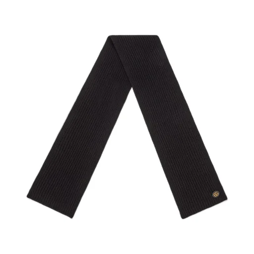 Wool Cashmere Scarf With Double G
