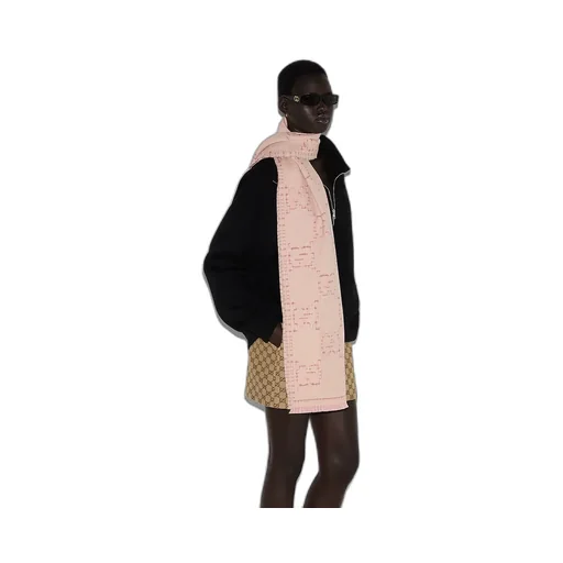 Check Gg Wool Jacquard Scarf