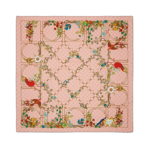 Printed Silk Twill Carré